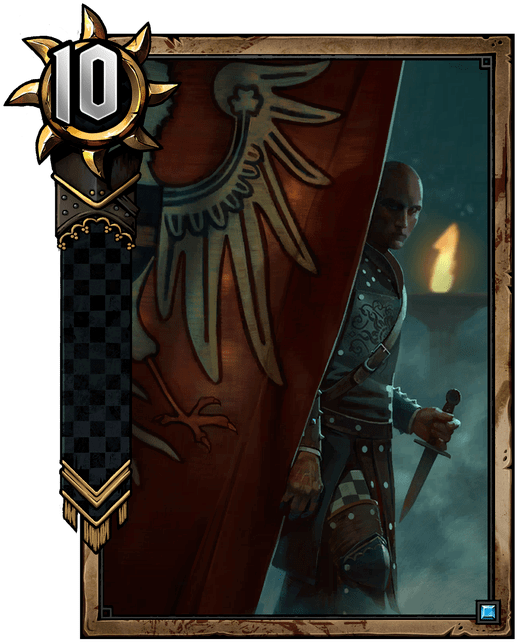 animated (premium) gwent card Infiltrator.